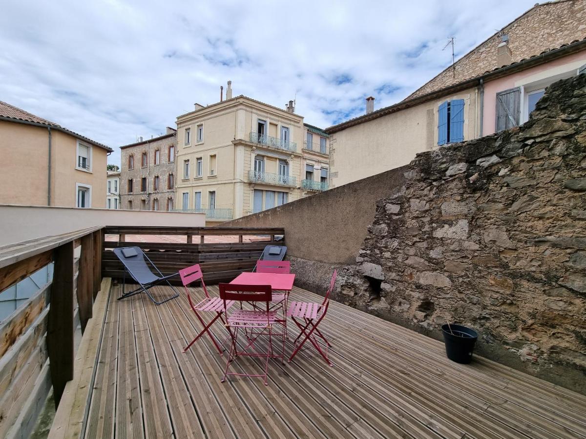 T2 Avec Terrasse 25M², Garage, Plein Centre-Ville Нарбонна Экстерьер фото